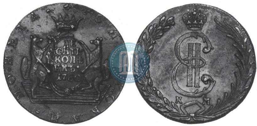 Picture 10 kopecks 1780 year КМ 