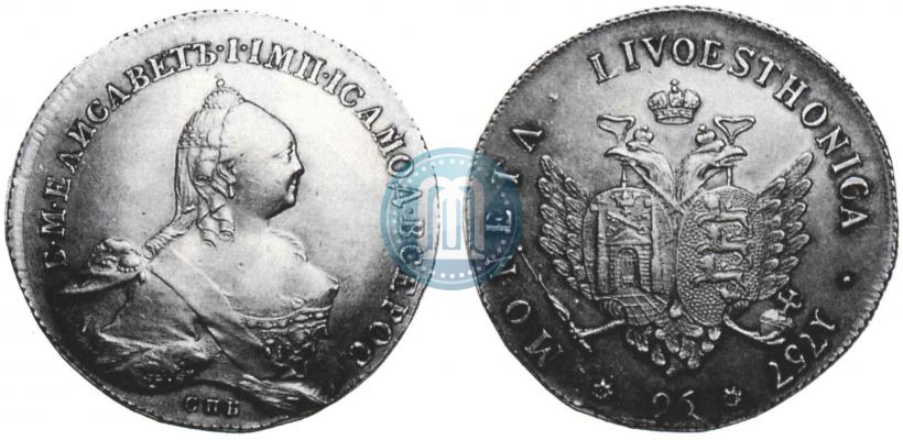 Picture 96 kopecks 1757 year СПБ "For Livonia"