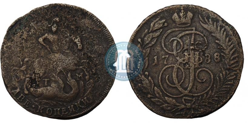 Picture 2 kopecks 1788 year ТМ 
