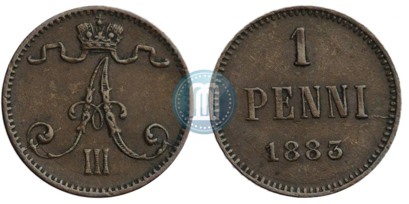 Picture 1 penni 1883 year  