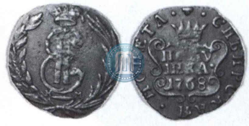 Фото Полушка 1768 года КМ 