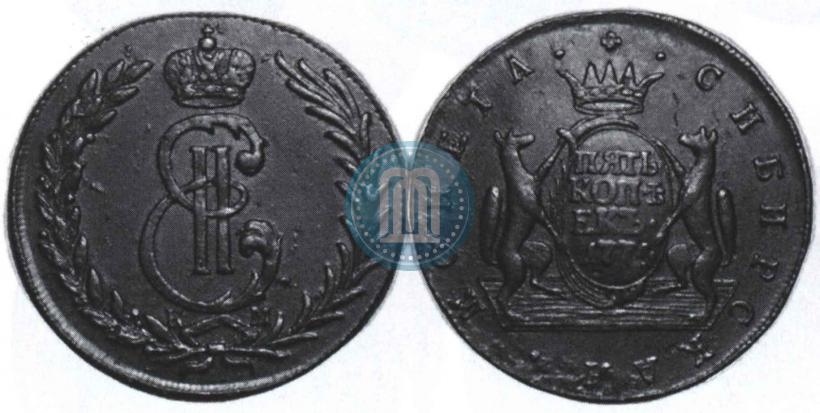 Фото 5 копеек 1774 года КМ 