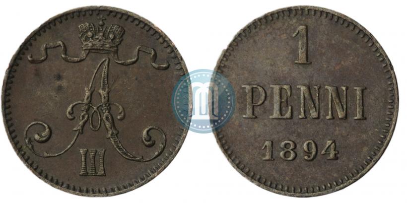 Фото 1 пенни 1894 года  