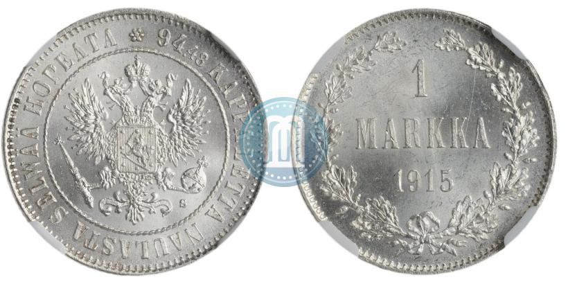 Picture 1 markka 1915 year S 
