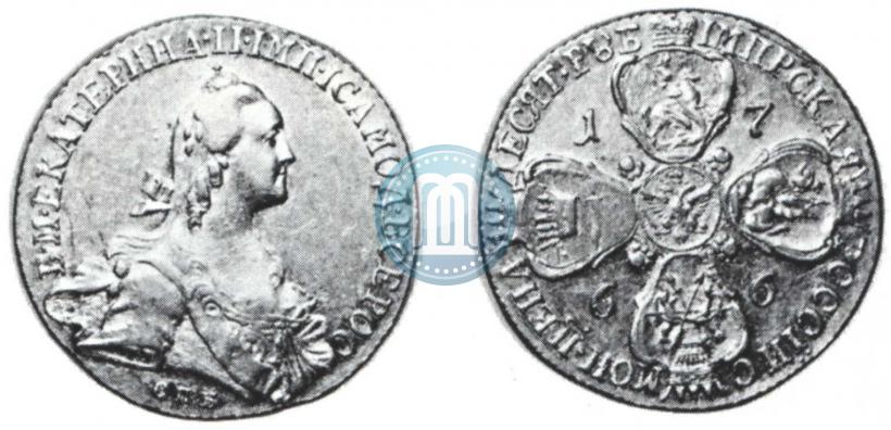 Picture 10 roubles 1766 year СПБ 