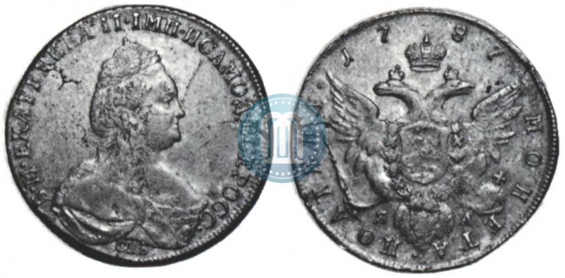 Picture Poltina 1787 year СПБ-ЯА 