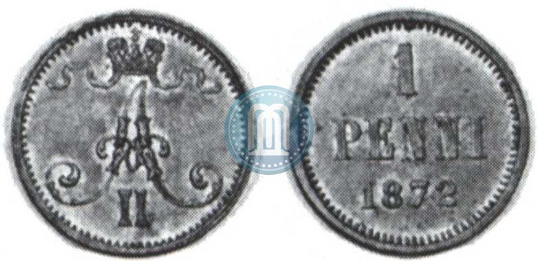 Фото 1 пенни 1872 года  