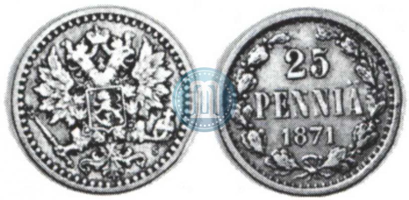 Фото 25 пенни 1871 года S 