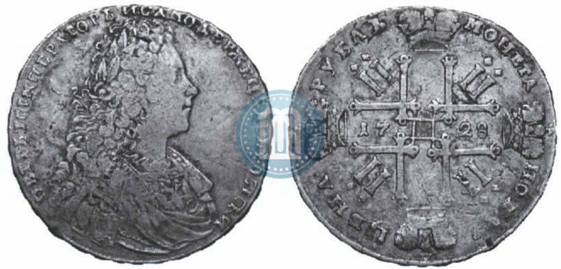 Фото 1 рубль 1728 года  "Тип 1728"