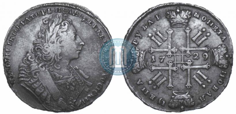 Фото 1 рубль 1729 года  "Тип 1729"