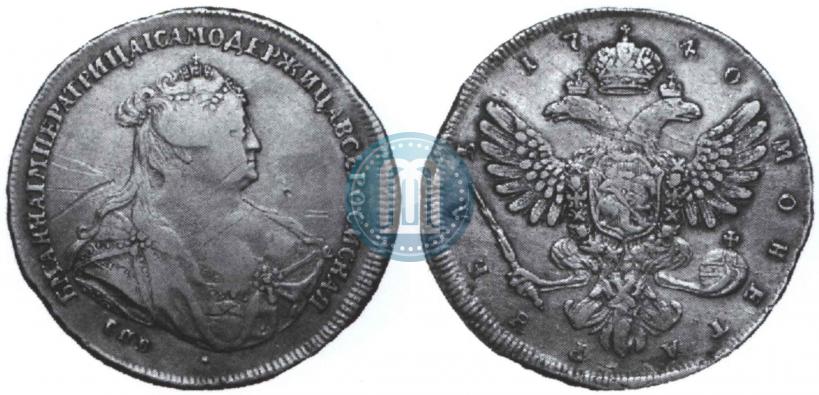 Picture 1 rouble 1740 year СПБ "Petersburg type"