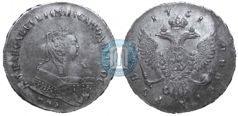 Picture 1 rouble 1751 year ММД 