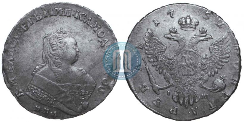 Picture 1 rouble 1752 year ММД-IШ 