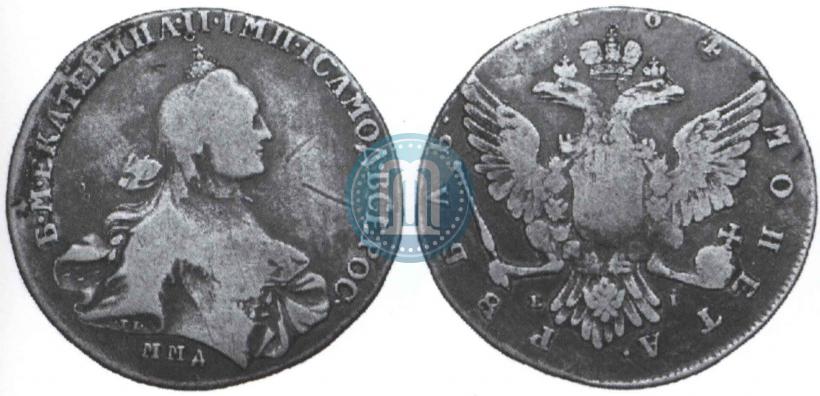 Picture 1 rouble 1764 year ММД-EI 