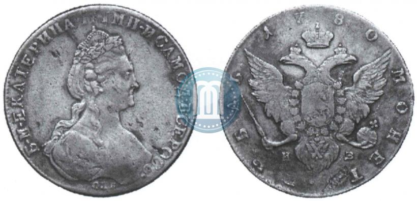 Picture 1 rouble 1780 year СПБ-ИЗ 
