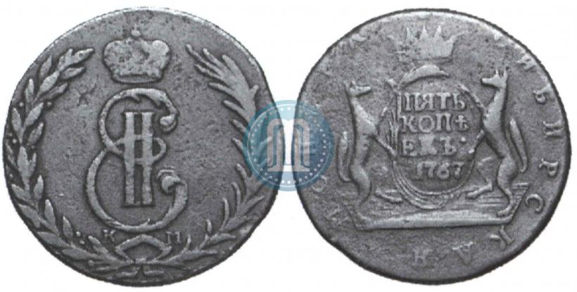Picture 5 kopecks 1767 year КМ 