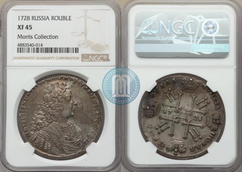Фото 1 рубль 1728 года  "Тип 1728"