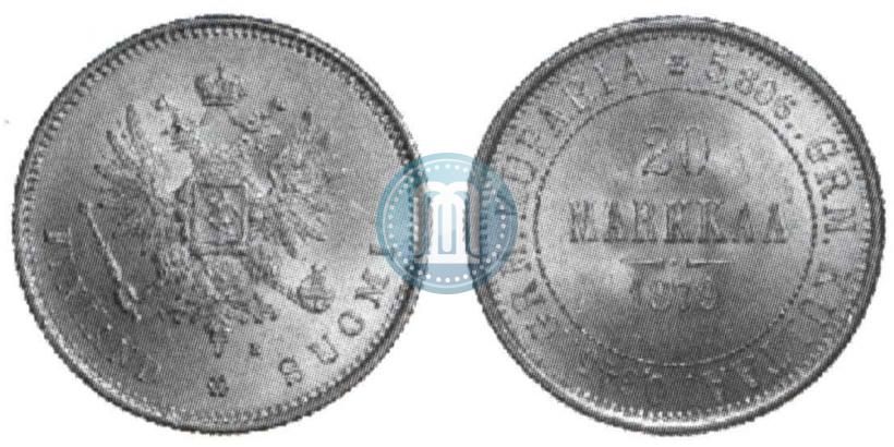 Picture 20 markkaa 1879 year S 