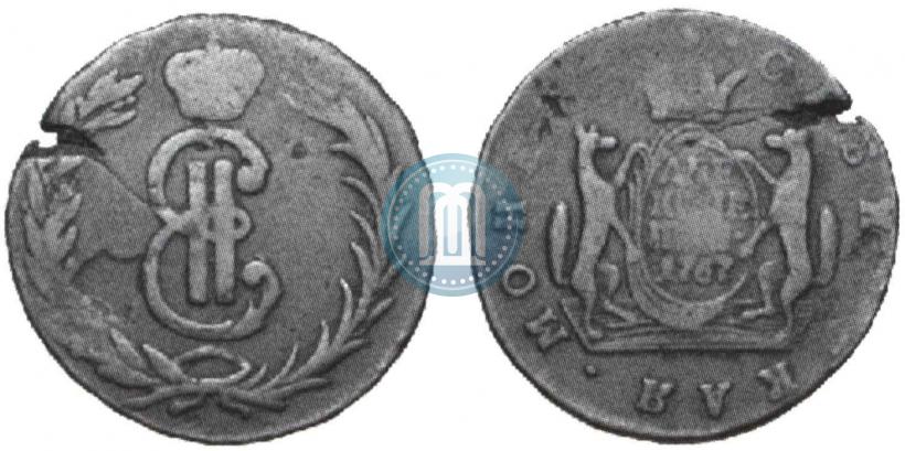 Picture 2 kopecks 1767 year  