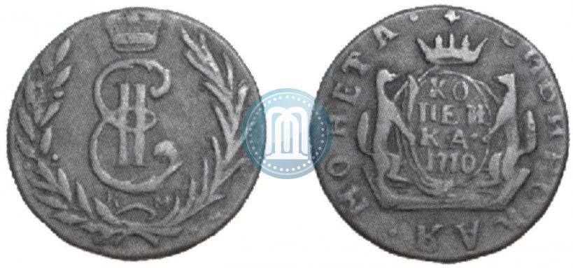 Picture 1 kopeck 1770 year КМ 