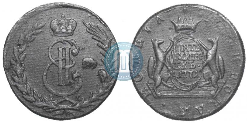 Picture 5 kopecks 1771 year КМ 