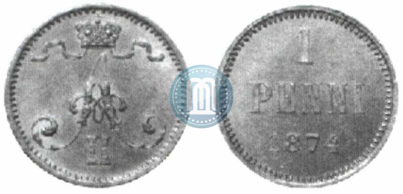 Фото 1 пенни 1874 года  