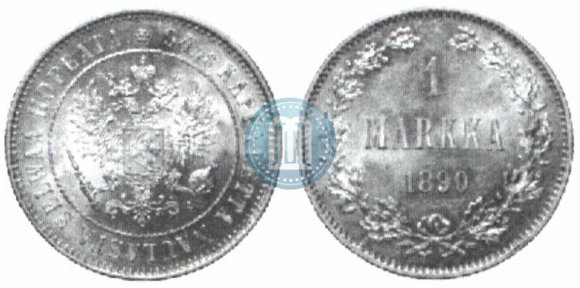 Picture 1 markka 1890 year L 
