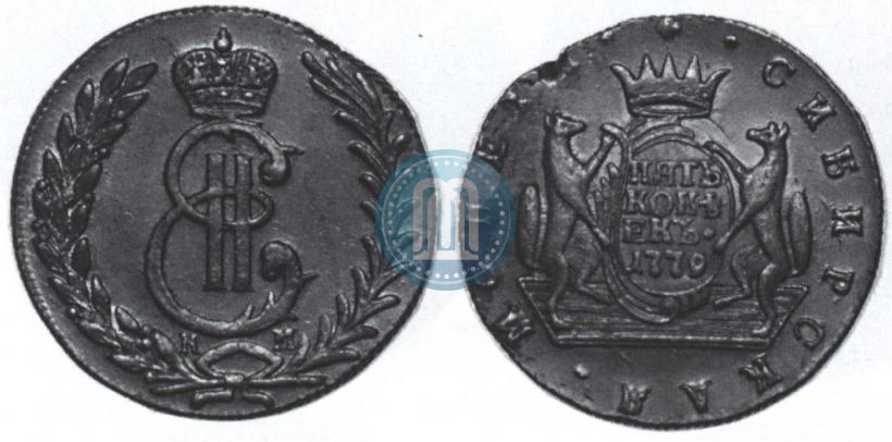 Picture 5 kopecks 1779 year КМ 