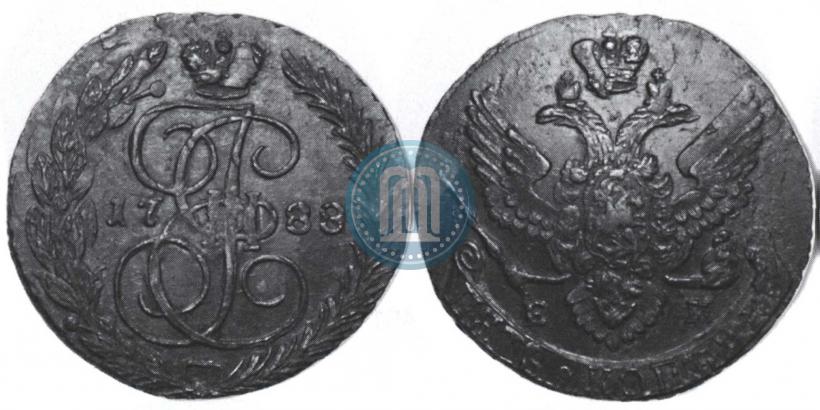Фото 5 копеек 1788 года ЕМ 
