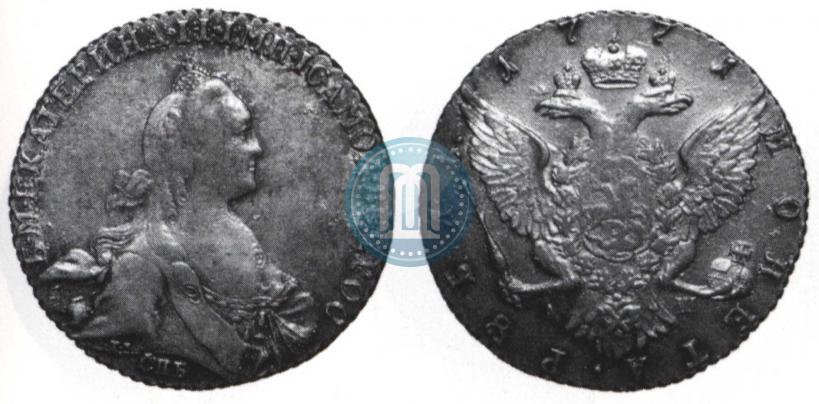 Picture 1 rouble 1771 year СПБ-АШ 
