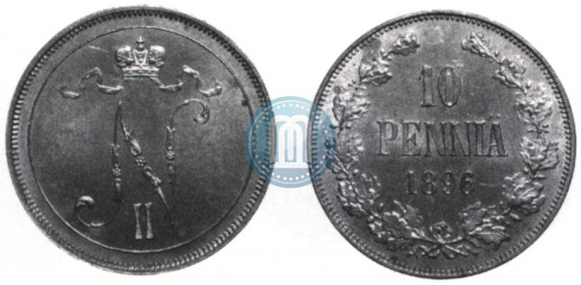 Фото 10 пенни 1896 года  