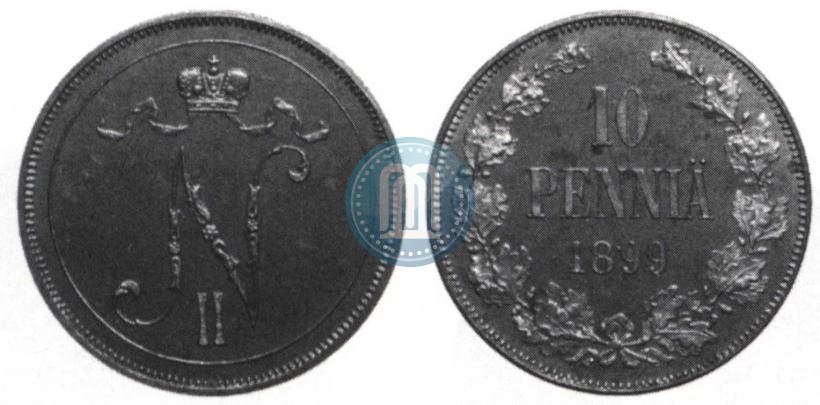 Picture 10 pennia 1899 year  