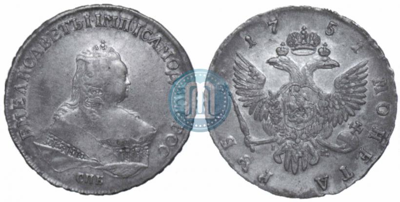 Picture 1 rouble 1751 year СПБ-IМ 