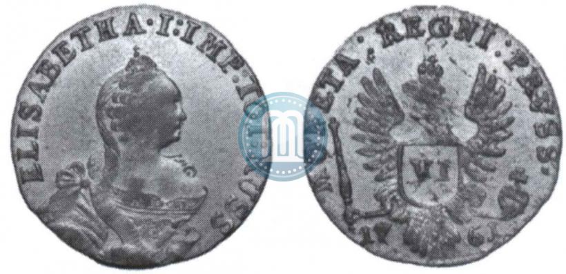 Picture 6 groszy 1761 year  