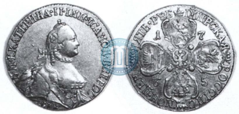 Picture 5 roubles 1765 year СПБ 