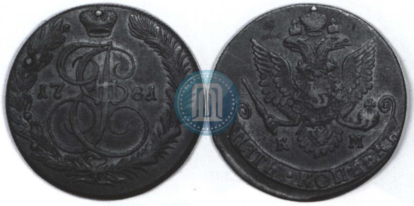 Picture 5 kopecks 1781 year КМ 