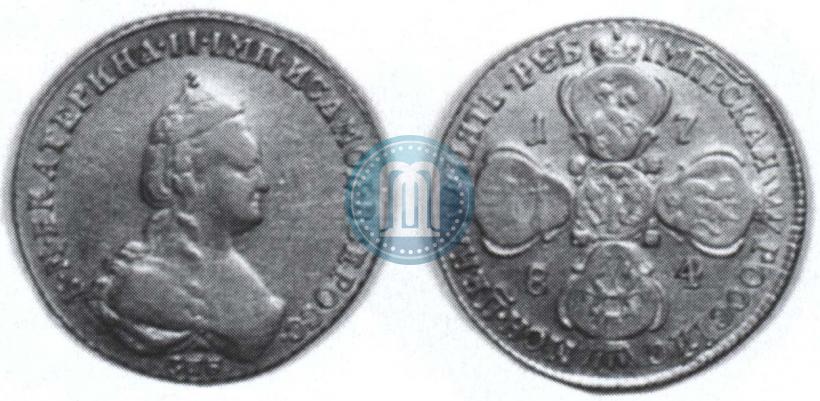 Picture 5 roubles 1784 year СПБ 