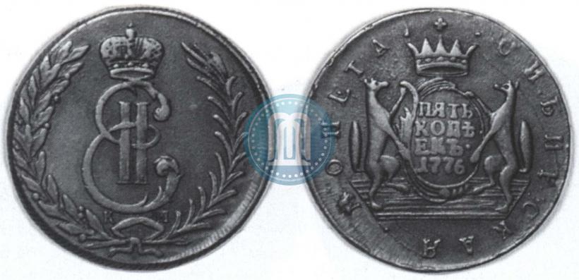 Picture 5 kopecks 1776 year КМ 