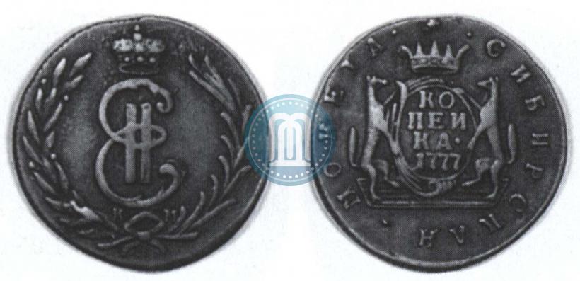 Picture 1 kopeck 1777 year КМ 