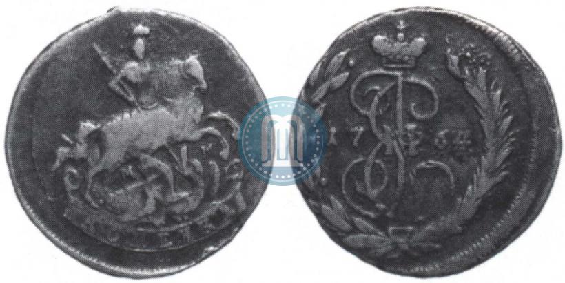 Picture 1 kopeck 1764 year ММ 