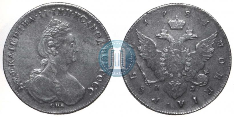 Picture 1 rouble 1781 year СПБ-ИЗ 
