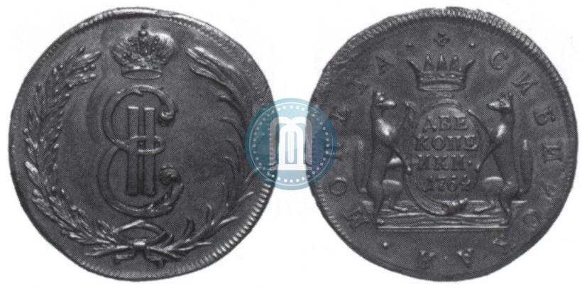 Фото 2 копейки 1764 года  