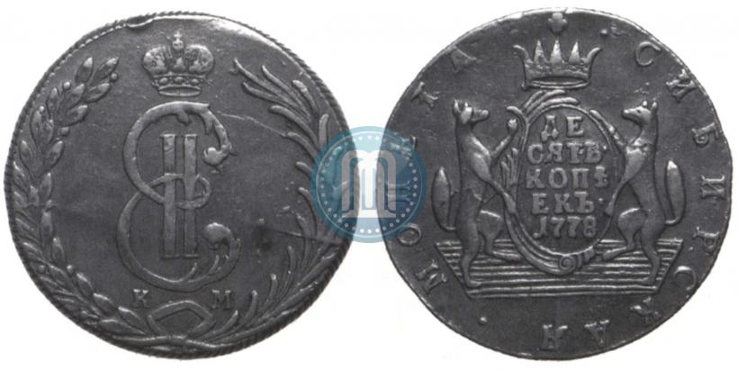 Picture 10 kopecks 1778 year КМ 