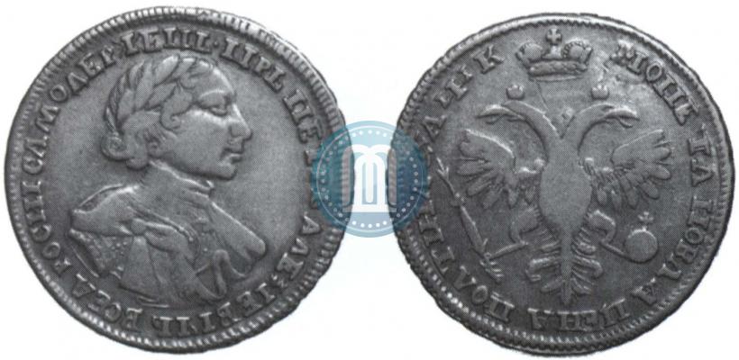 Picture Poltina 1720 year  "Portrait in armour"