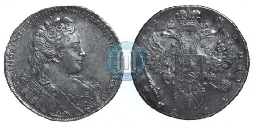 Фото 1 рубль 1731 года  