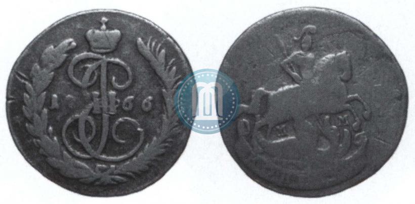 Picture 1 kopeck 1766 year ММ 