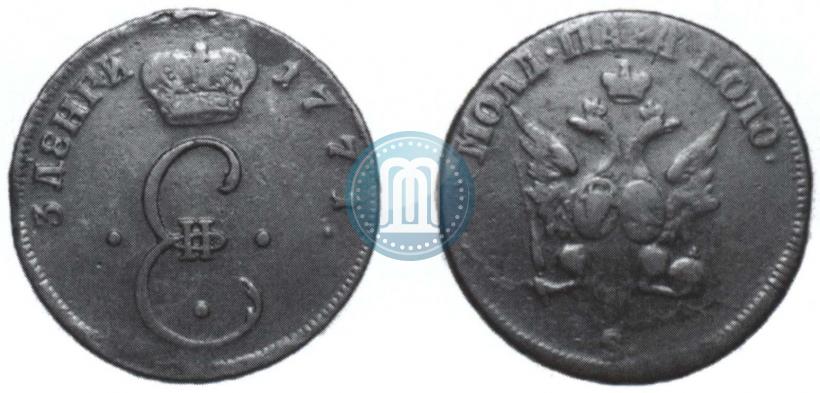 Фото Пара - 3 денги 1771 года S "Большой орел"