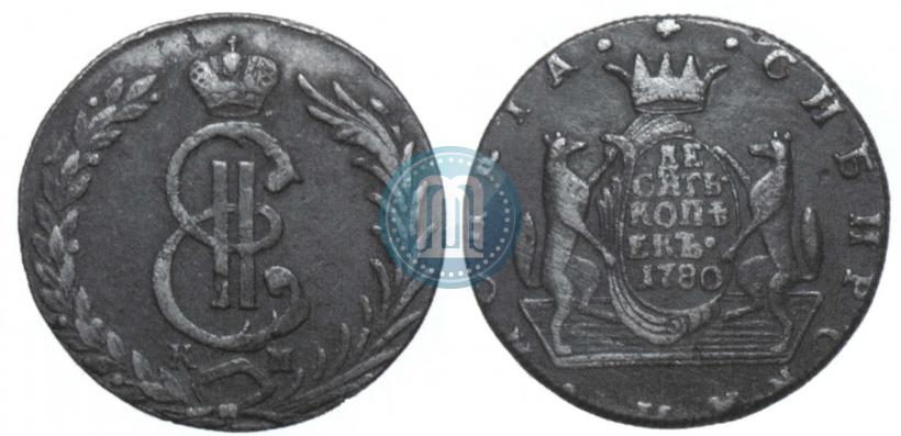 Picture 10 kopecks 1780 year КМ 