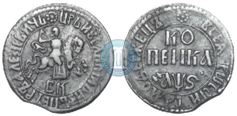 Picture 1 kopeck 1706 year БК 