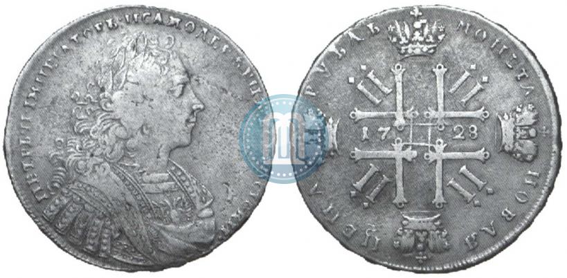 Фото 1 рубль 1728 года  "Тип 1728"